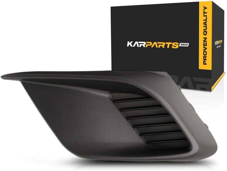 For Mazda 3/3 Sport 2014 2015 2016 Fog Light Cover Driver Side | Front | Plastic | Textured Black | Replacement For MA1038122 | BHN150C21A