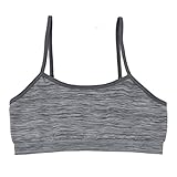Usos: El top sujetador para chicas es apto para dormir, yoga, clase, entrenamiento, deportes, informal, ocio, ejercicio físico, etc. El diseño con tirantes ajustables en los hombros es cómodo y queda muy bien.Y el tejido transpirable te mantiene seca y fresca a la hora de hacer ejercicio.