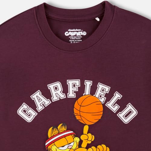 Image of Nap Chief Kids Cotton Official Garfield Co ord Sets for Boys & Girls, T Shirt and Shorts for Casual Wear