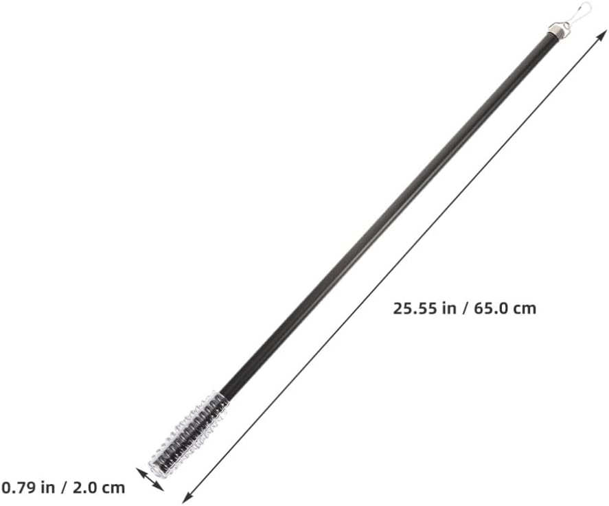 Vertical Blind Wand Window Blind Tilt Rod 60cm Tilt Wand Replacement with Hook and Grip s Replacement Control Stick Parts Accessory Black