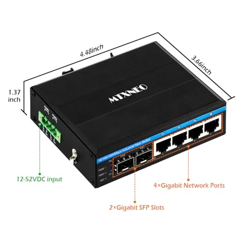 Switch industriel Gigabit Ethernet pour vidéosurveillance de chantier