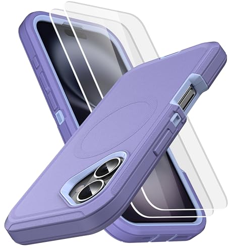 MXX for iPhone 16 Case, Durable 3-Layer Rugged Protective Cover, Compatible with MagSafe, Shockproof Cute iPhone 16 Case (6.1