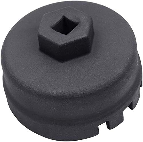Heavy Duty Steel Oil Filter Wrench For Toyota, Lexus, Scion 1.8 Liter Engines - Durable Cup Style Oil Filter Removal Socket Tool Fits Prius, Prius V, Corolla, Matrix, CT200h, iM, iQ, xD