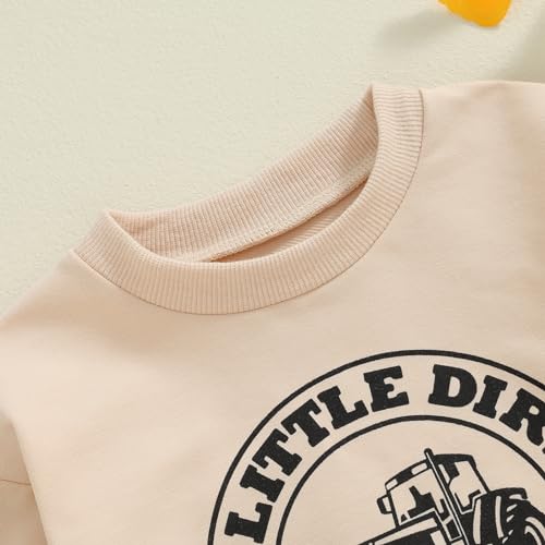 Thorn Tree Boys Sweatshirt Funny Tractor Printed Sweater Top Fall Long Sleeve Pullover3