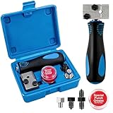 MFUSUL Bremsleitung Bördelgerät für DIN Bördelungen Doppel Universal Bördelgerät Bremsleitung Kfz Set Bördelwerkzeug für Bremsleitungen 4.75mm 3/16 Zoll Biegewerkzeug für Kfz Rohrweiterungswerkzeug