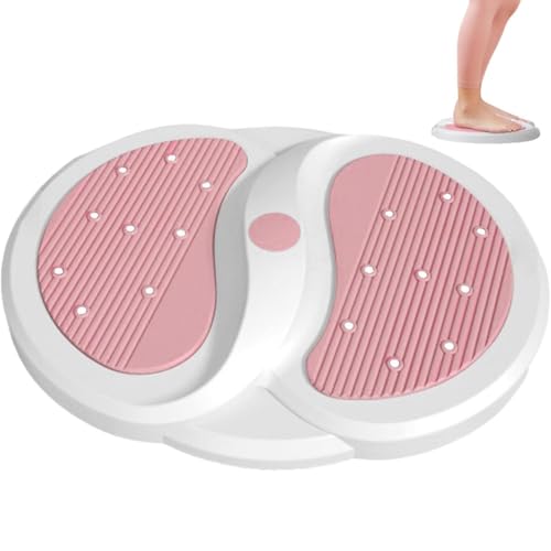 Waist Twisting Exercise Board – Rotating Fitness Disc with Steel Ball Massage for Core Strengthening, Home Waist Trainer Equipment, Household Use (Pink)