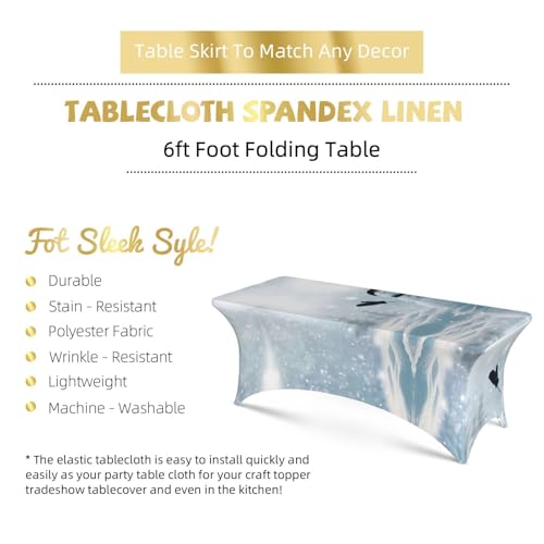 Nappe extensible élasthanne 1,8 m EdWal pour masquer et sublimer vos tables de fête - 6
