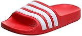 3 strisce sulla tomaia adidas Adilette Aqua K, Scarpe da Ginnastica, Vivid Red/Ftwr White/Vivid Red, 36 EU