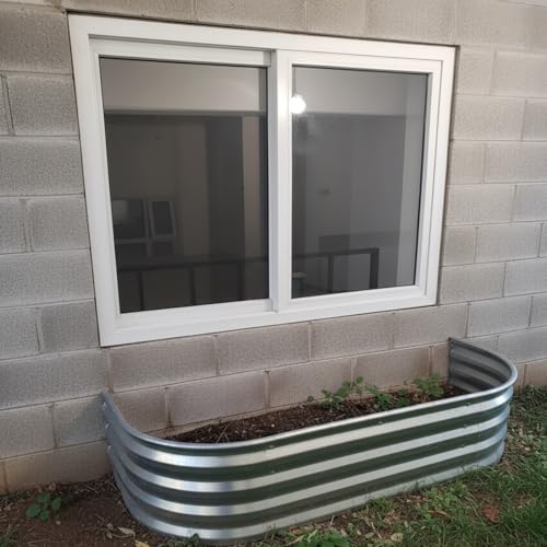 Ventana corrediza de aluminio de alta resistencia con vidrio templado blanco 3