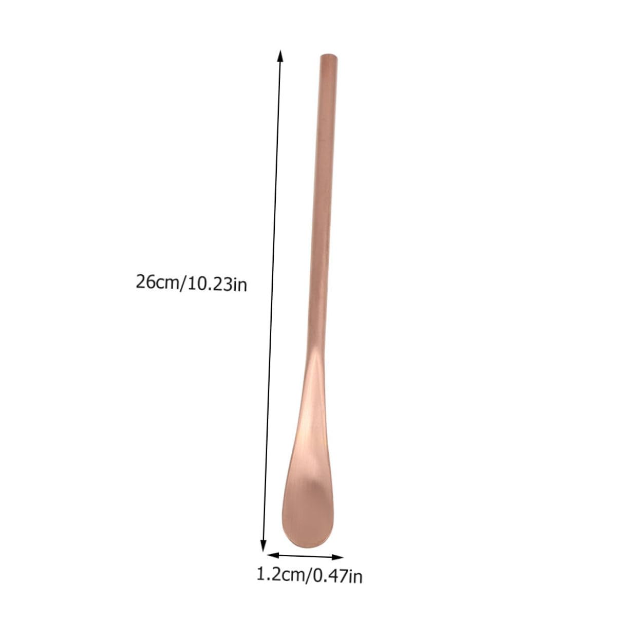 Unomor Stainless Steel Milk Stirring Spoons Set 4 Pcs Long Handle Stirring Rods for Coffee Tea Juice Desserts