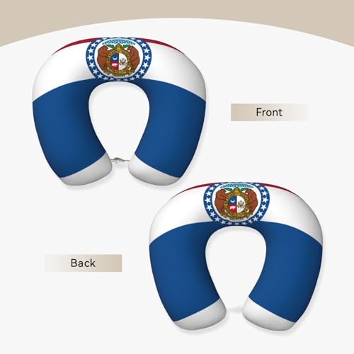 Almohada U-shaped de espuma viscoelástica para viaje miniatura 2