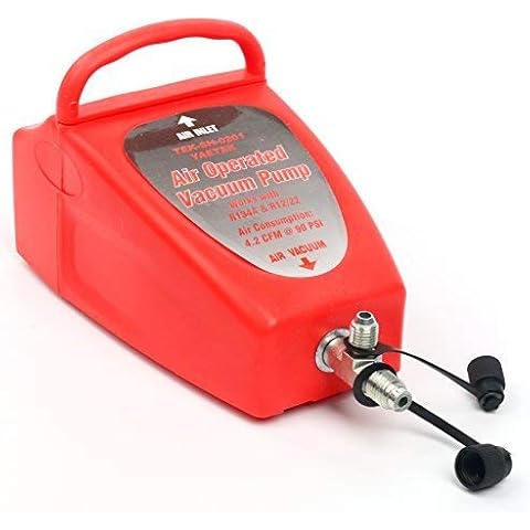YaeTek Pneumatic 4.2CFM Air Operated Vacuum Pump A/C Air Conditioning System Tool Auto Cover