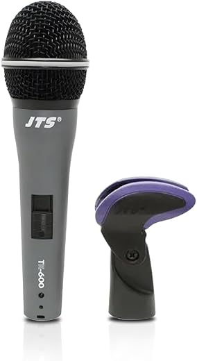 JTS TK-600 Cardioid Dynamic XLR Microphone Without Cable, Grey