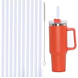 Replacement Straws for Stanley 40 oz Tumbler, Silicone Straws with Cleaning Brush,Cup Straws Drinkin