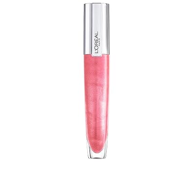 L'Oréal Paris - Gloss à Lèvres Effet Repulpant & Hydratant - Enrichi en Acide Hyaluronique - Plump à Lèvres Brilliant Signature - Teinte : 406 I Amplify