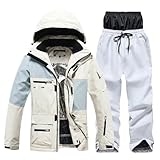 Veste de ski pour homme, veste de ski pour femme, pantalon de ski imperméable, combinaison de ski isolée, vêtements de neige, vêtements de snowboard, vêtements de sports d'hiver, vêtements de ski pour hommes et femmes, ensembles de vêtements de snowboard.