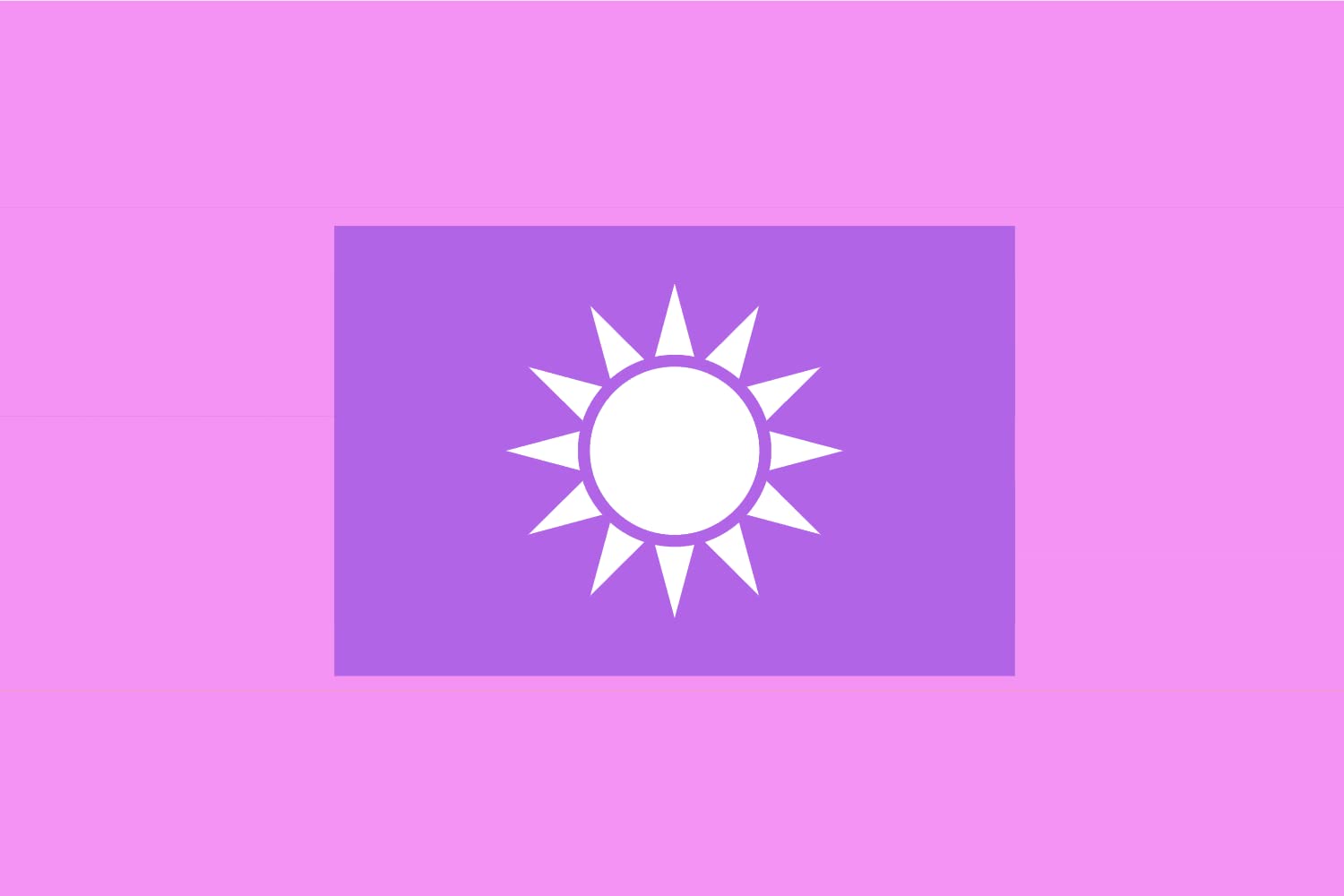 Drapeau Republic of China Bisexual grand format idéal pour défiler