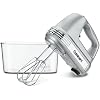 Cuisinart HM-90BCS Power Advantage Plus 9-Speed Handheld Mixer with Storage Case, Brushed Chrome & Set of 3 Fine Mesh Stainless Steel Strainers
