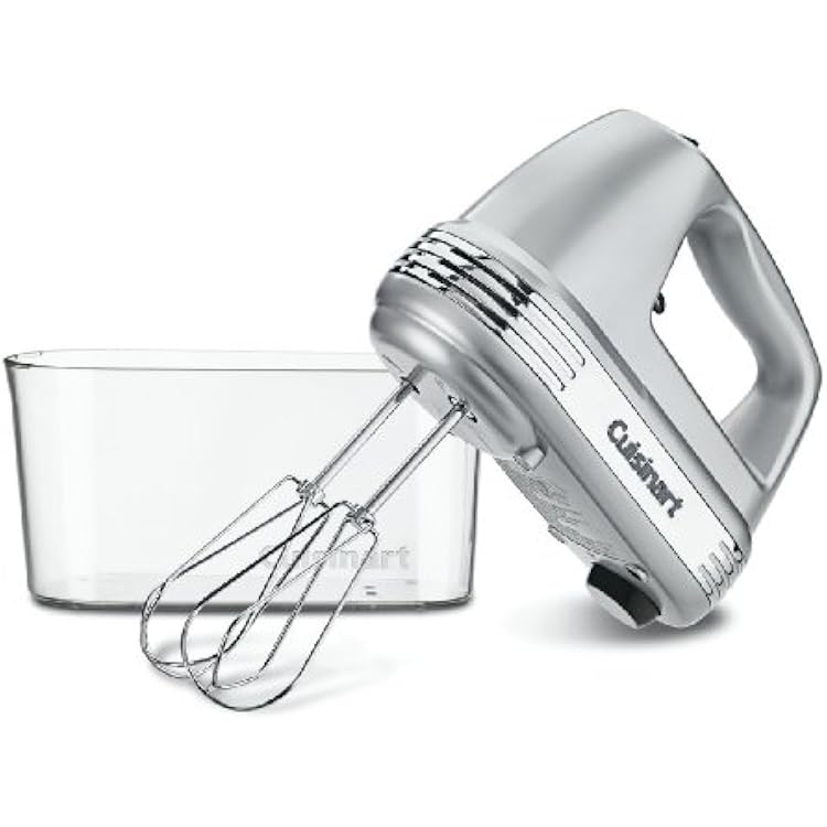 Cuisinart HM-90BCS Power Advantage Plus 9-Speed Handheld Mixer with Storage Case, Brushed Chrome & Set of 3 Fine Mesh Stainless Steel Strainers