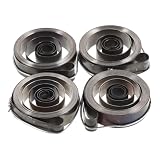 Didiseaon Clock Spare Mainspring 4 Pezzi in Acciaio per Orologi da Tavolo Vintage e Meccanici con Installazione DIY