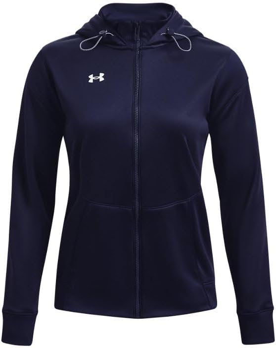 Under Armour Womens Storm Fleece Full Zip Hoody Midnight Navy 2XL - Image 4