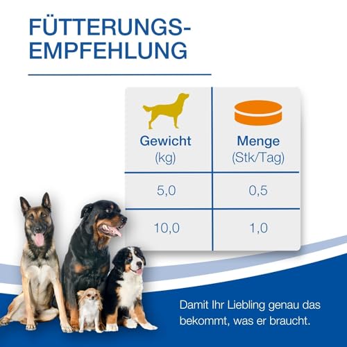 NutriLabs Acid Protect Hund Magenkräuter Kautabletten zur Unterstützung bei empfindlichem Magen, mit Montmorillonit & Estifor Kautabletten, 10 Kautabletten