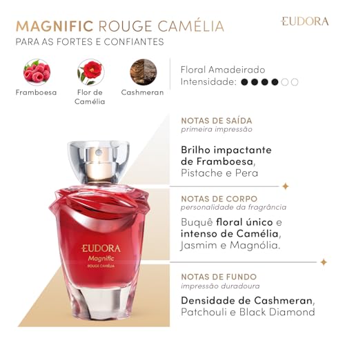 Eudora Magnific Rouge Camélia Desodorante Colônia 75ml