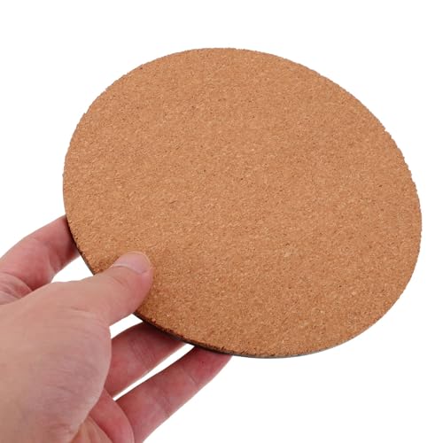 Posavasos de corcho redondo pack de 12 alfombrillas protectoras antideslizantes para macetas 5