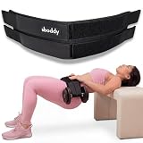 Sboddy Cintura di spinta per manubri pesanti, kettlebell, piastre, fascia di spinta per fianchi per donne/uomini, doppio gancio e anello, attrezzatura per allenamento glutei per tutte le forme, uso a