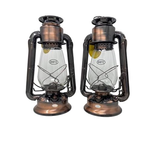Dietz #20 Junior Oil Burning Lantern (Bronze) 2 Pack