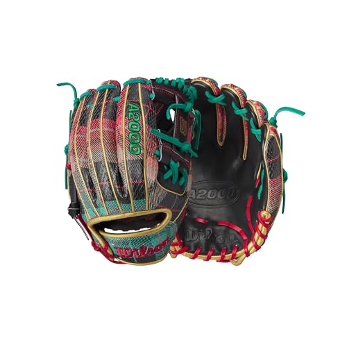 Wilson A2000 1786SS gant de baseball à carreaux de Noël 29,2 cm pour lanceur main droite