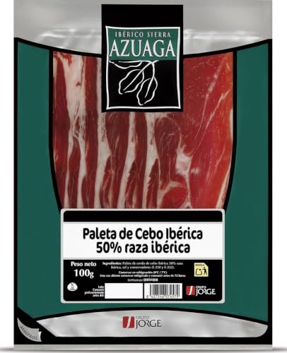 Azuaga - Lonchas De Paleta De Cebo Ibérica Envasadas Al Vacío 100 g