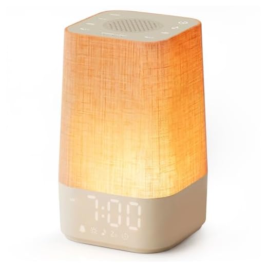 White Noise Sound Machine: 30 Soothing Sounds, Sunrise Alarm Clock for Bedrooms, Adjustable Volume