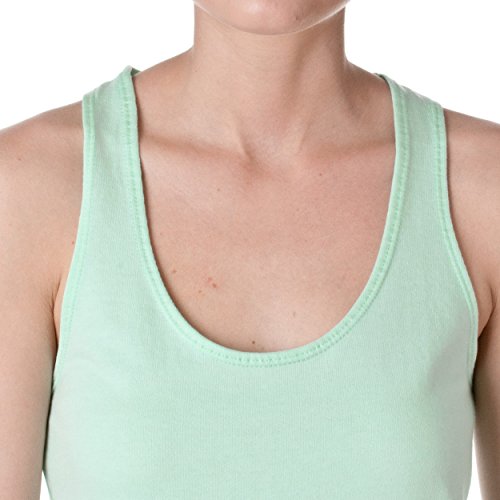 Next Level Ladies' French Terry Racerback Tank M Mint #TOP4