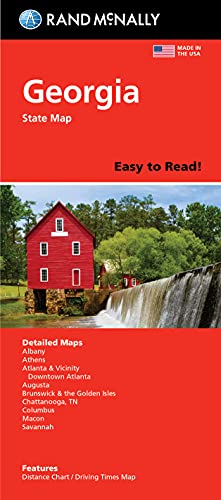 Rand Mcnally Easy To Read Folded Map: Georgia State Map #TOP3