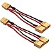 Y Splitter | Under 5Pcs | 2Pcs 14Awg Xt60 Parallel Bettery Connector 2-Male to 1-Female Xt-60 Cable Dual Extension Y Splitter Harness Adapter for Rc New 2026 High for Reliable Electronic Component