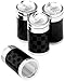 Sparkle Rider Carbon Fiber Crystal Rhinestone Bling Tire Valve Caps - Luxury Chrome-Plated Black Wheel Stem Air Covers - Stylish Protection & Universal Fit for Cars Motorcycles Bikes - 4pc/set