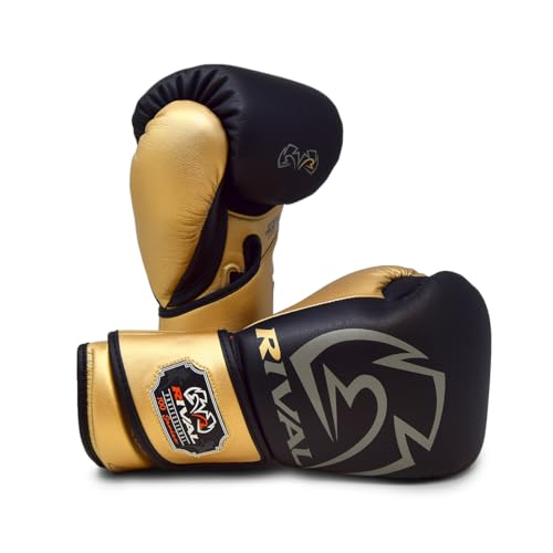RIVAL Boxing RB100 Professional Bag Gloves, 6mm of D30 Padding, Handcrafted Microfiber, Innovative Wrist Lock 3 System