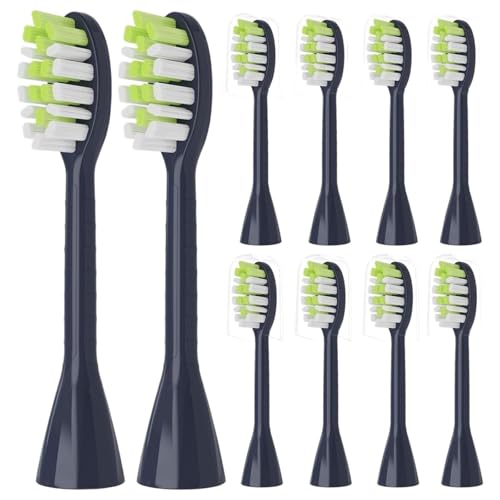 4/6 ���u���V�����w�b�h�t�B���b�v�X One �V���[�Y Sonicare �[�d�� HY1200/06 BD1003/AZ �ƌ݊�������(6pcs Navy Blue)