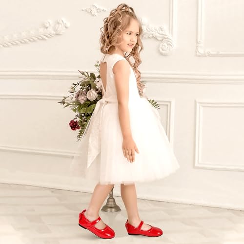 Image of PANDANINJIA Toddler Dress Shoes Flower Girls Ballet Flats