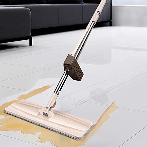 Recambio de fregona de Microfibra Mopas Planas Reutilizables Mango de Aluminio Limpieza de Pisos para el hogar