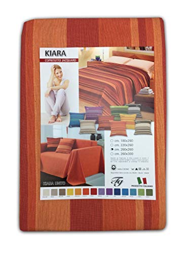 Tex family Tagesdecke Gran Foulard Tagesdecke Sofaüberwurf Kiara orange - 1 Einzelbett