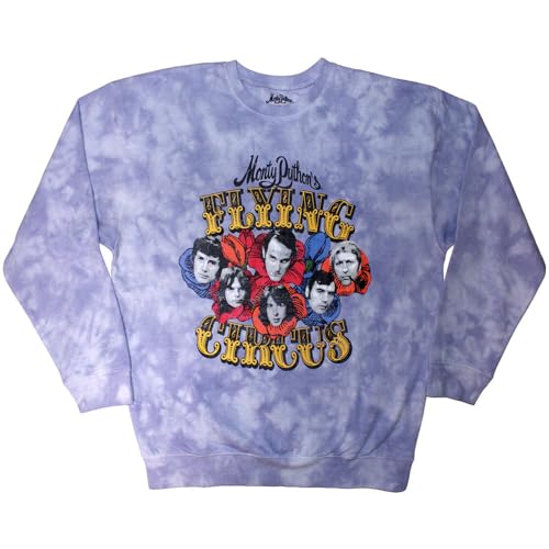 Sweat-shirt Monty Python Flying Circus effet usé de style rétro et imprimé graphique unique