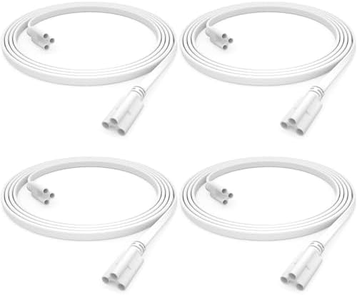 (4-Pack) 2FT Female to Female Connecting Cords for T5 T8 LED Shop...