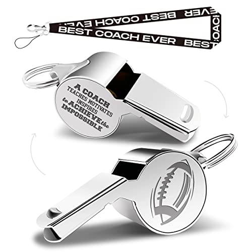 Whistle for Coaches Whistles, Football Coach Gifts for Men Teacher Lanyard