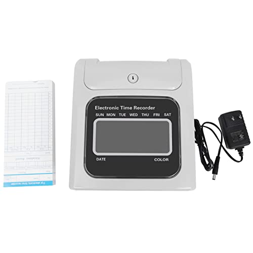 Wanlecy Time Clock For Employees Small Business, Smart Calculating Time Clock Use For Up To 50 Employees Business Includes 50 Time Cards And 1 Security Key #TOP3