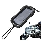 Supporto per navigatore impermeabile – Supporto per cellulare da bici elettrica 20 cm, custodia per touchscreen con scomparto per carte di viaggio, supporto sicuro per manubrio per navigazione