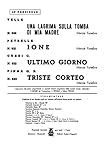  Fasc. 44 Pucci 4 Marce Funebri UNA LAGRIMA SULLA TOMBA, IONE, ULTIMO GIORNO, TRISTE CORTEO