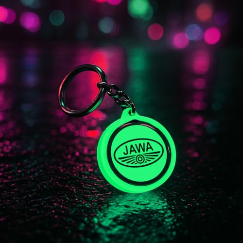 Image of Mi Glow Store Glow in Dark Keychain for Bike Men | Gift for Man | Bike Accessories | Charges in Light Glows in Dark | Key chain for Bike