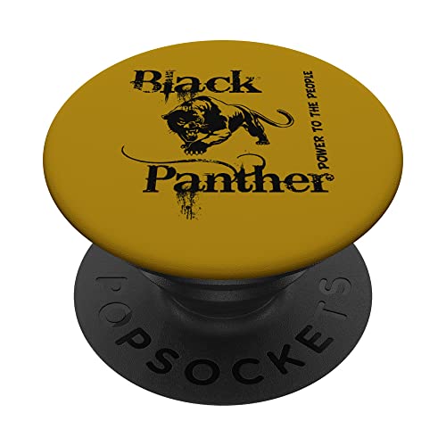 Black Panther, Power To The People Oakland California BLM PopSockets PopGrip Interchangeable Cover
